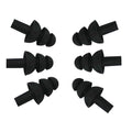 6Pairs Soft Silicone Earplus Swimmers Flexible Ear Plugs For Swimming Sleeping With Earplug Case (Black)