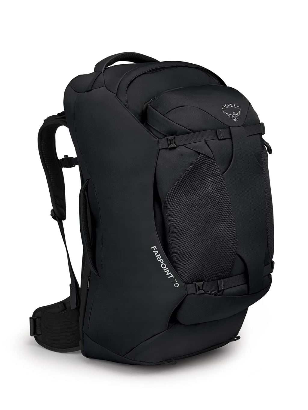 Osprey Farpoint 70L Mens Travel Backpack, Black, One Size