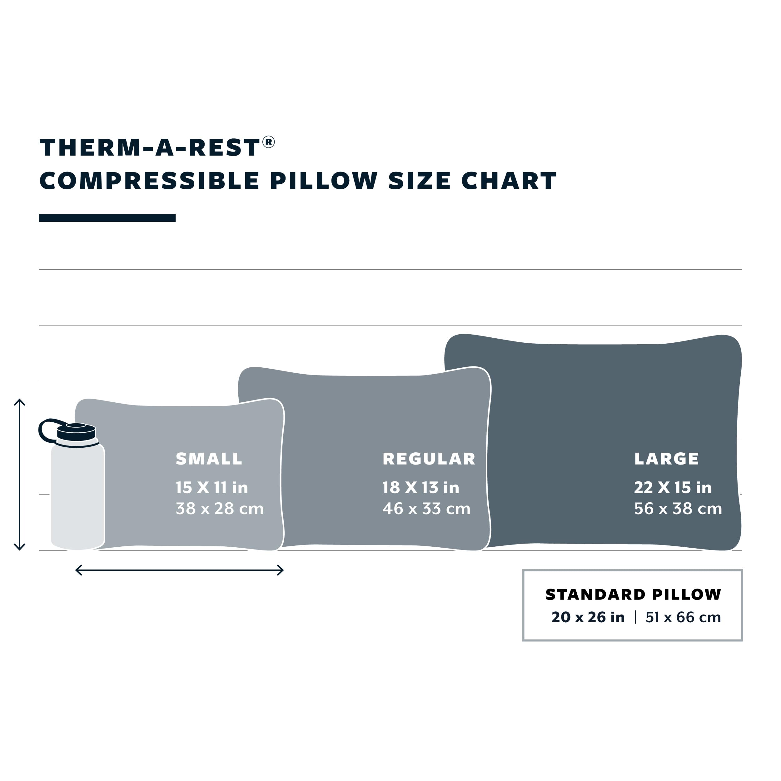 Therm-A-Rest Compressible Cinch Camping And Backpacking Pillow, Large - 16 X 23 Inch, Outerspace