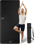 Extra Long & Wide Thick Yoga Mat for Tall Men & Women, 84 x 32 x 7mm Oversized Yoga Mat Double-Sided Non Slip, Pro TPE Yoga 