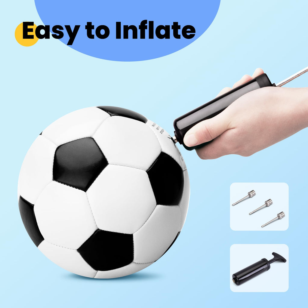 Inpodak Soccer Ball For Kids Size 3 Classic Soccer Ball Toddler Soccer Ball Children Sports Ball With Hand Pump