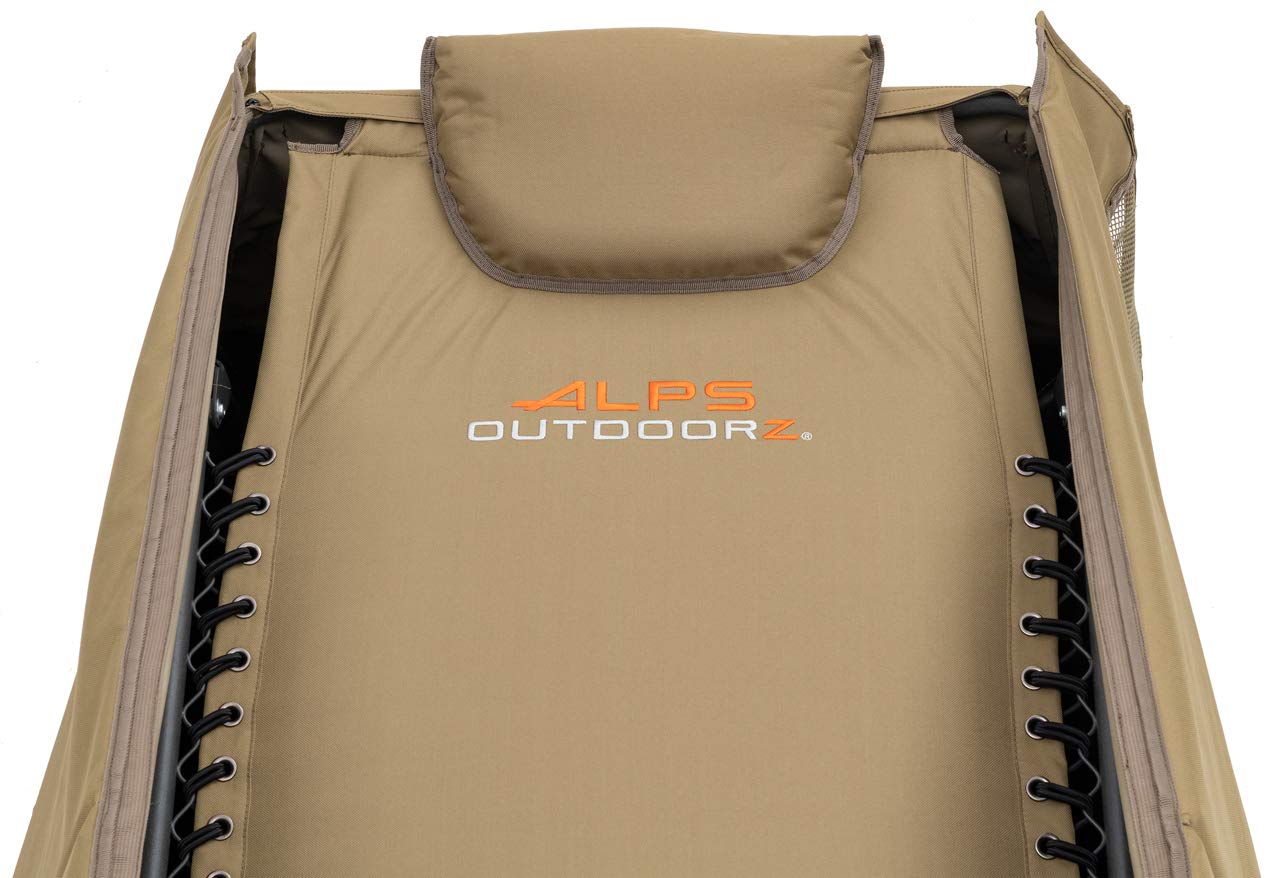 ALPS OutdoorZ Legend Layout Blind - Hunting Blind, Tan, with Zero-Gravity Chair Design, Waterproof Floor, Mesh Face Screen, Rear