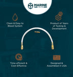 Marine Tech Tools Bleed Tube, Seastar Hydraulic Steering Bleed Kit, Fits Seastar Hydraulic Cylinders, Seastar Hydraulic Steering