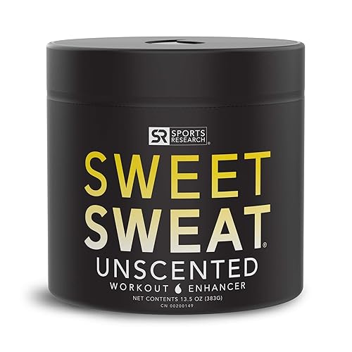 Sweet Sweat Unscented 'Workout Enhancer' Gel - Maximize Your Exercise & Sweat Faster - 13.5Oz Jar (Unscented)