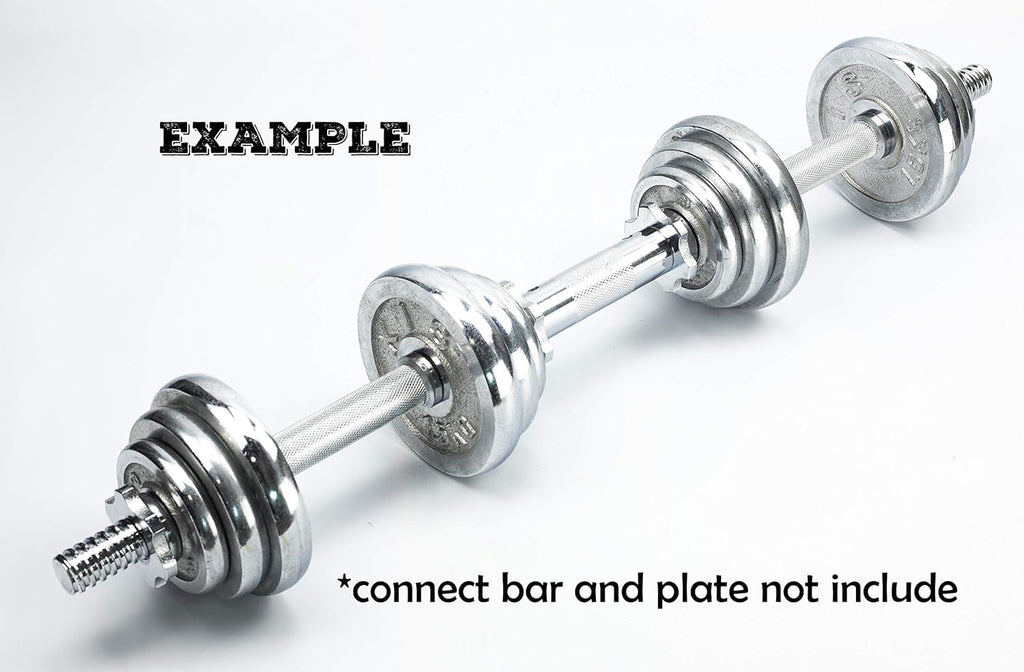 Rowland Harbor Threaded Dumbbell 12.614.214.815.718.119.722Inch(32353840465056Cm) Curved Handlesadjustable Dumbbell Bar Handles