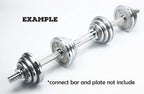 Rowland Harbor Threaded Dumbbell 12.614.214.815.718.119.722Inch(32353840465056Cm) Curved Handlesadjustable Dumbbell Bar Handles