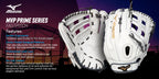Mizuno GXF50FP MVP Prime Fastpitch Softball First Base Mitts, 13, Left Hand Throw, Worn on Right Hand, Black
