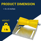 Tie Down Engineering 86279 5'' Keel Roller With Panel Bracket Assembly