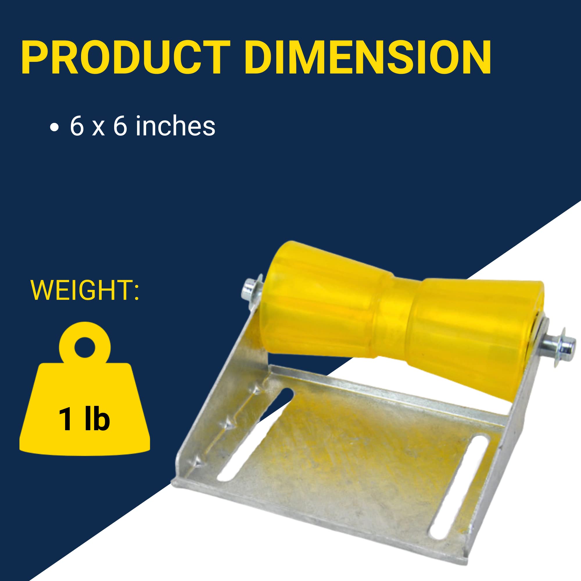 Tie Down Engineering 86279 5'' Keel Roller With Panel Bracket Assembly