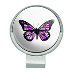 Graphics & More Butterfly With Flowers Golf Hat Clip With Magnetic Ball Marker