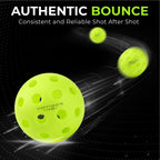 Yotiger Pickleball Balls, 12 Pack 40 Holes Outdoor Pickleball Balls, High Visibility And Bounce, Stylish And Durable Pickleball