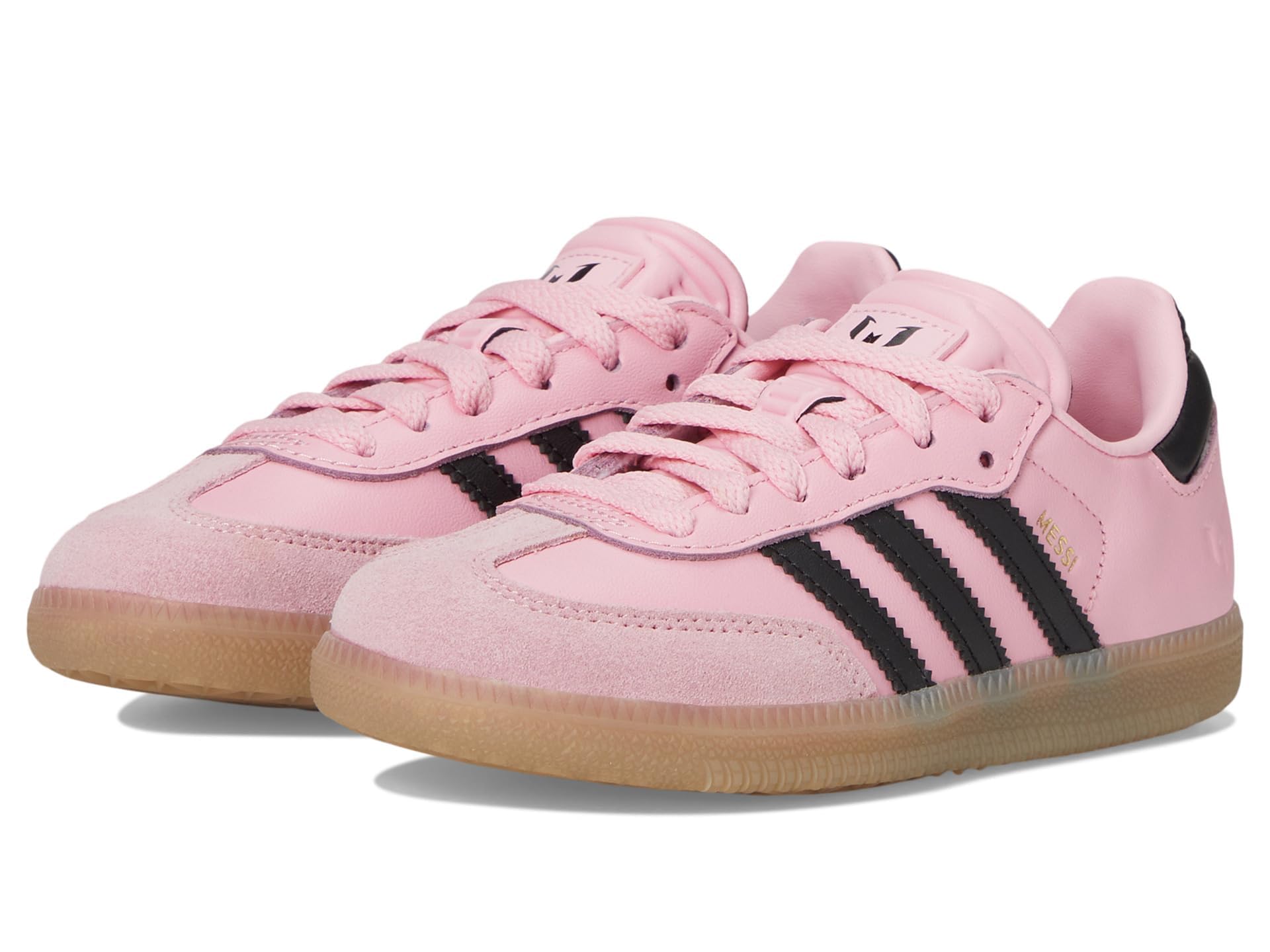 Adidas Unisex Samba Messi J Light pinkCore Black/GUM4 6 US