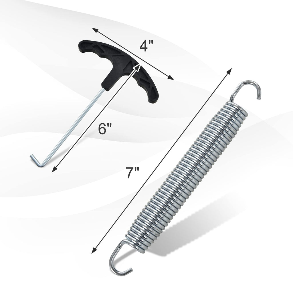 Giantex 7 Heavy-Duty Galvanized Trampoline Springs, Steel Wire Spring Replacement Kit, High Tensile Durable Trampoline Parts, Ea