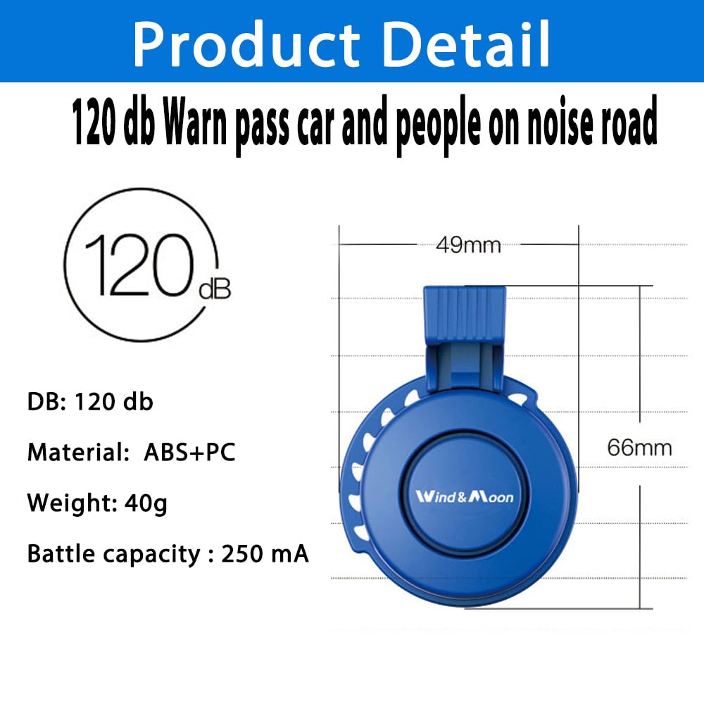 Lesovi Electronic Bike Horn 120Db Cycling Electric Bicycle Horn 4 Sound Modes With Rechargeable Battery Waterproof Bicycle Bell
