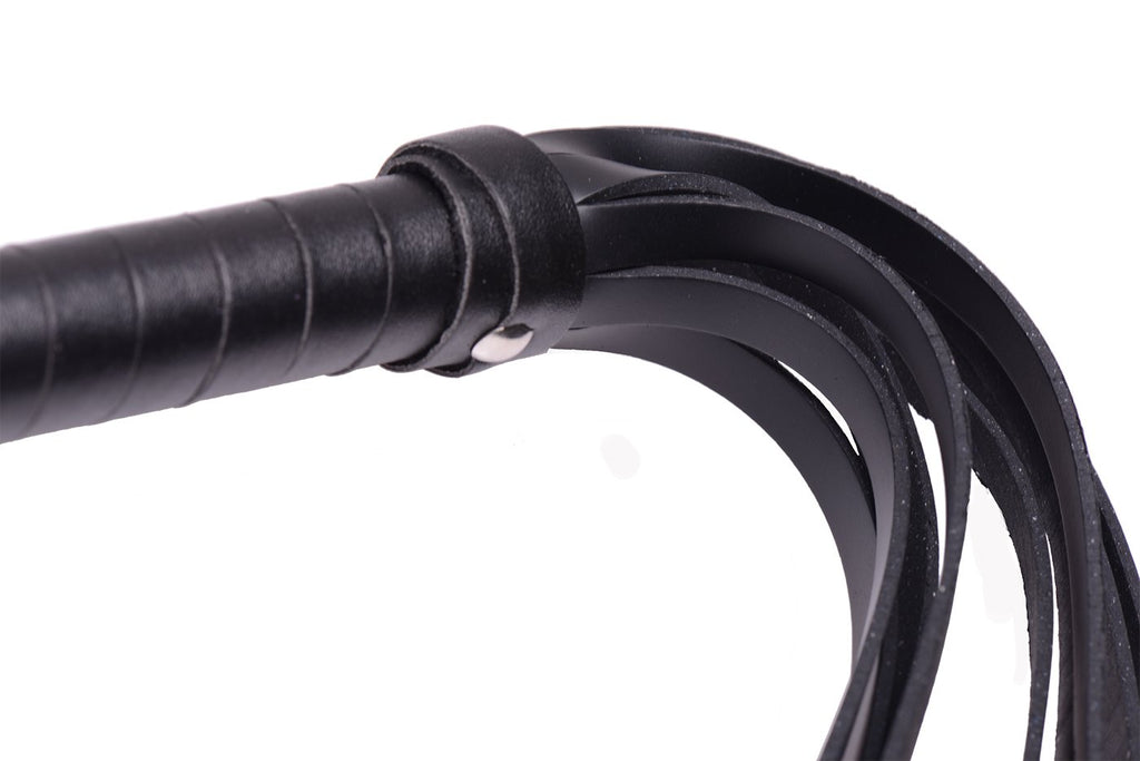 Hb Leather Rubber Strands Hand Whip
