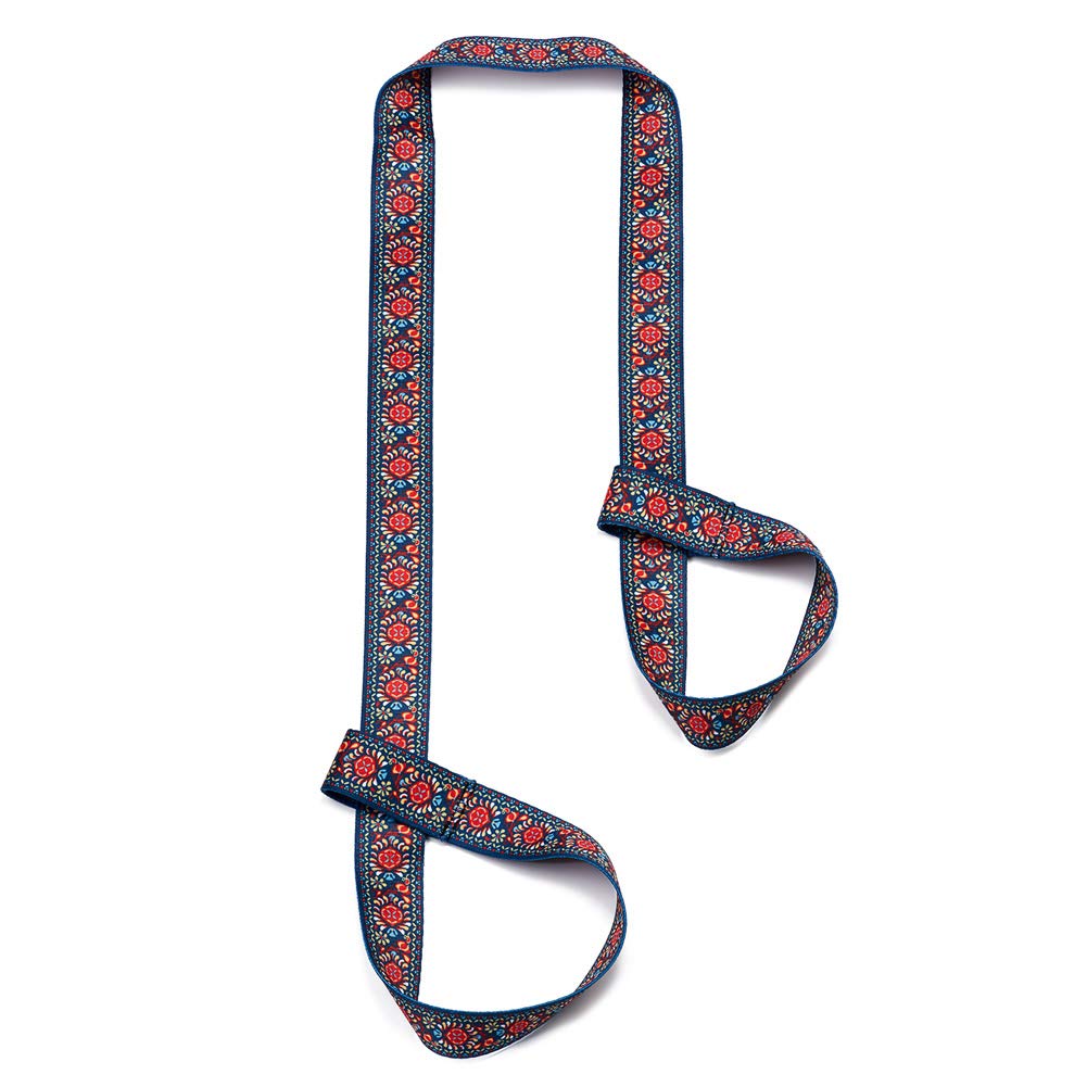 ZOOEASS Yoga Mat Strap, Adjustable Durable Yoga Mat Carrier & Stretching Strap, 5.9feet, Multiple Color Choices (Dandelion,5.9fe