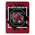 NORTHWEST ENTERPRISES NCAA 46x60 Dimensional Design Micro Raschel Throw Blanket (South Carolina Gamecocks)