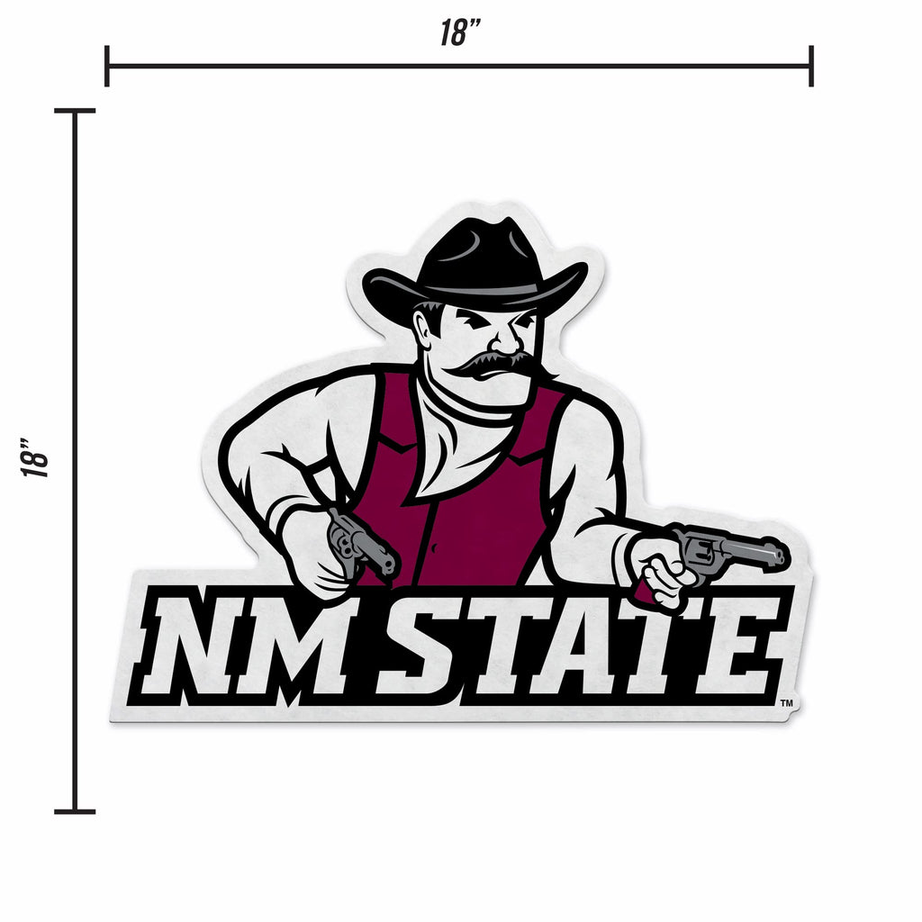 Rico Industries Ncaa New Mexico State Aggies Primary Shape Cut Pennant - Home And Living Room D  Cor - Soft Felt Ez To Hang