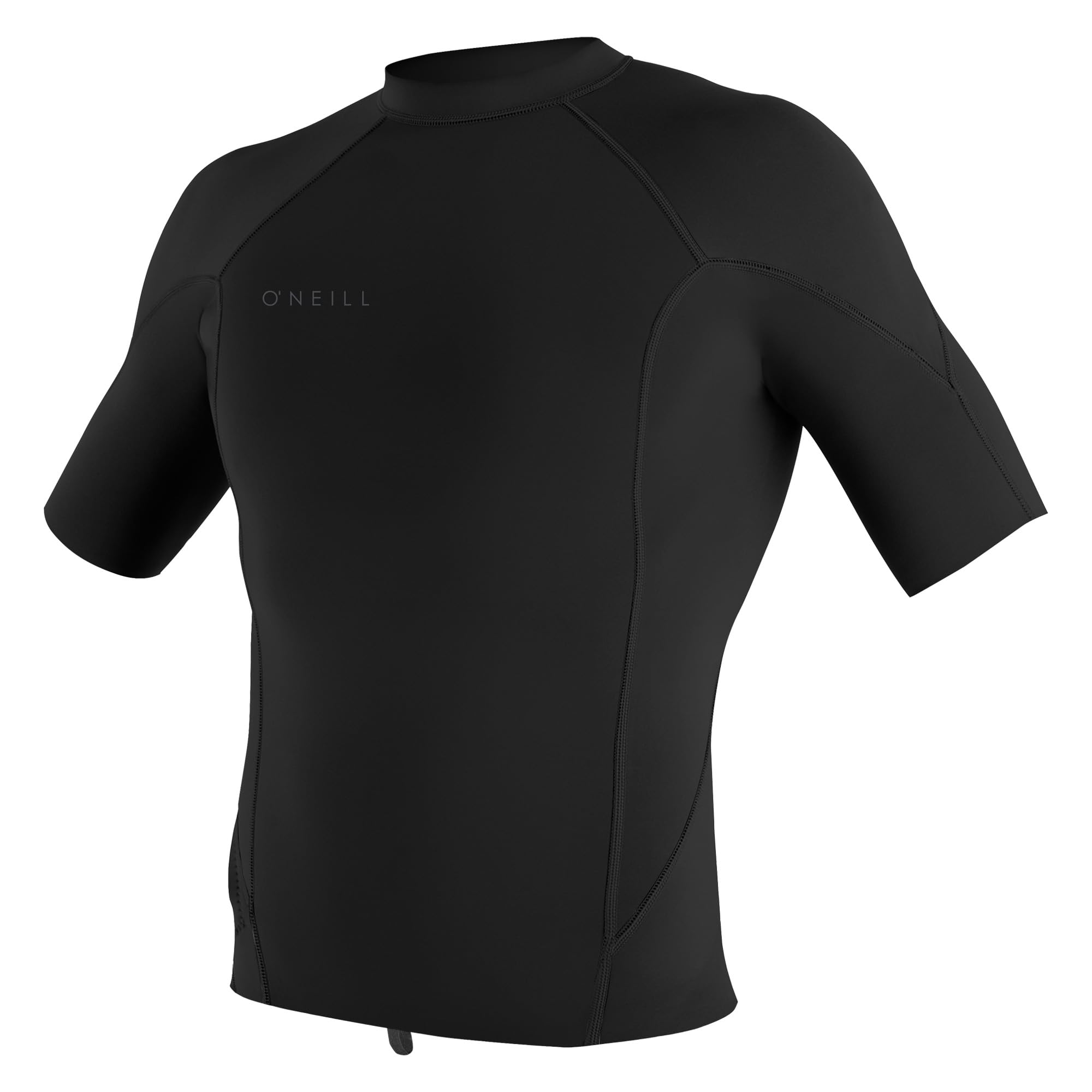 ONeill Mens Reactor-2 1mm Short Sleeve Pullover Wetsuit Top, Lightweight Warmth Flexibility for All Water Activities, Black, X