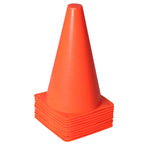 Alyoen 9 Inch Orange Traffic Cones, Plastic Sports Cones, Soccer Training Cones For Outdoor Activity & Festive Events (Sets Of 1