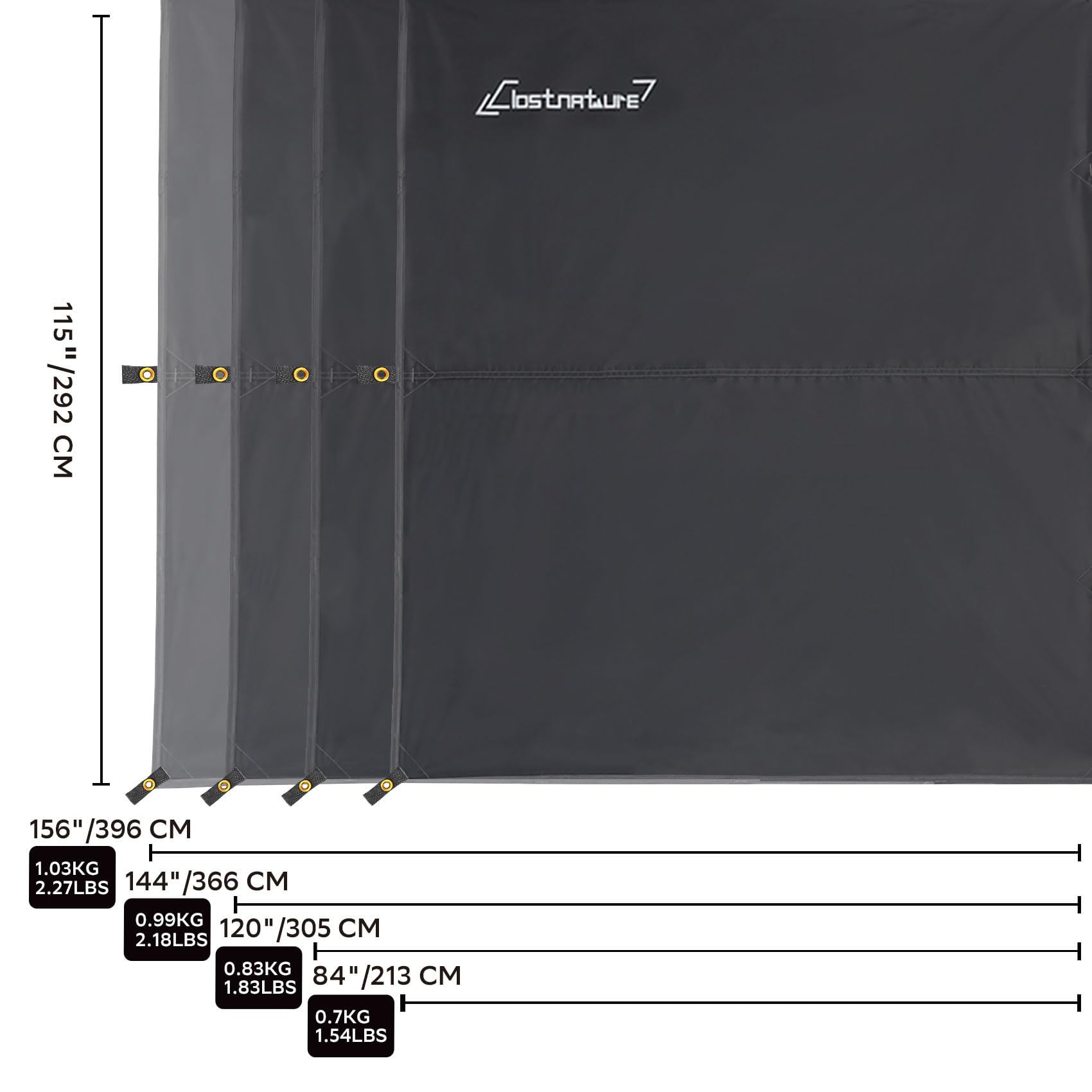 Clostnature Waterproof Camping Tarp For Tent - Ultralight Hammock Rain Fly For Backpacking, Heavy Duty Camping Hiking Awning Lig