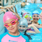 Zabert 2 Pack Girls Swim Goggles, Swimming Goggles For Girl Kids Toddler Youth Junior Children Child Age 3 4 5 6 7 8 9 10 11 12