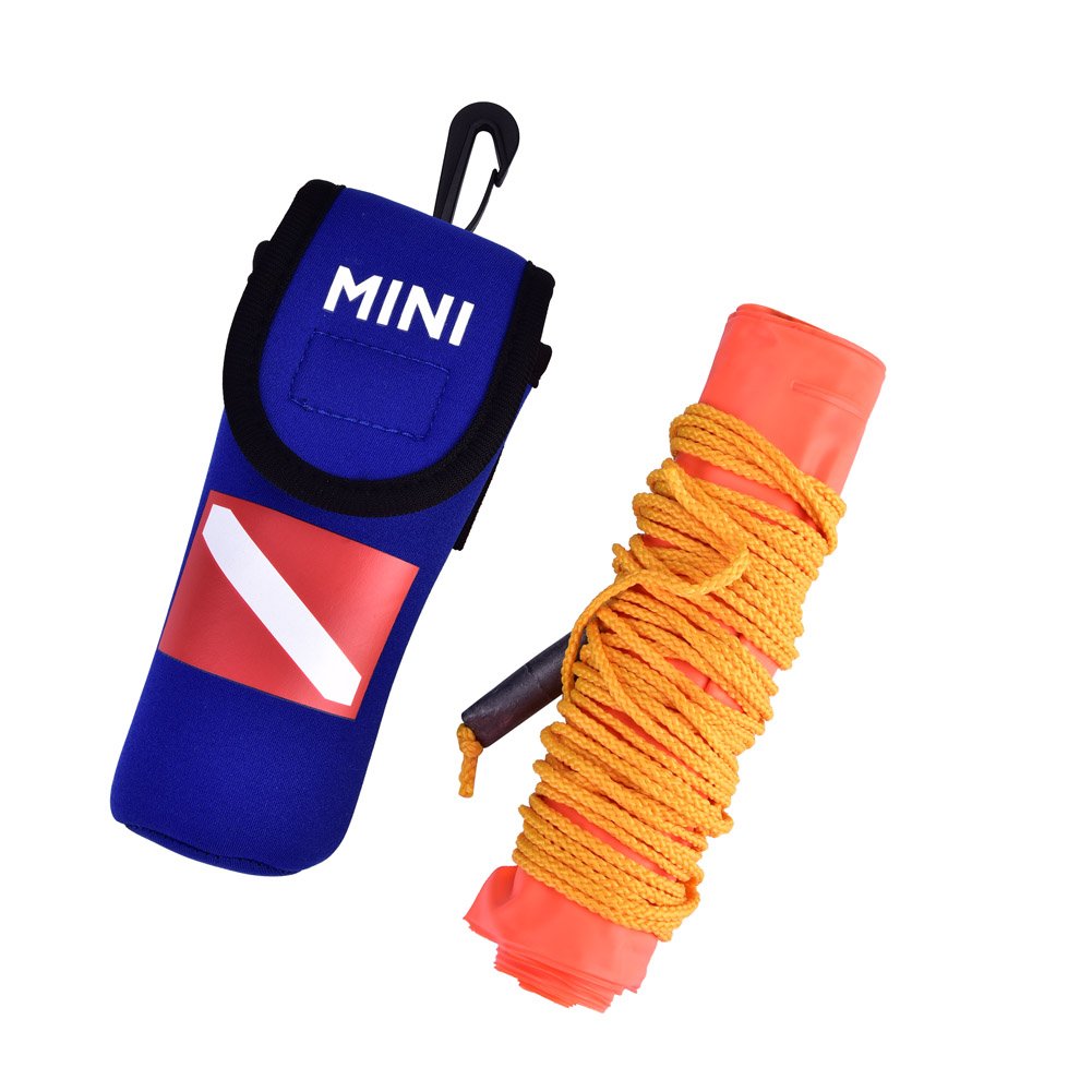 Inflatable Safety Sausage Tube, Scuba Surface Marker Buoy Diving Underwater Signal Flag Tube Snorkeling Storage Bag Dive Reel Hi