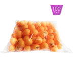 3 Star Ping Pong Balls Bulk Resilient Advanced Training 40+ Table Tennis Balls 100 Pack (Orange)