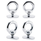 4 Pack 316 Ss Track Mount Tie Down Eyelet, Hold Bungee Cord Or Ropes Up To 0.6''