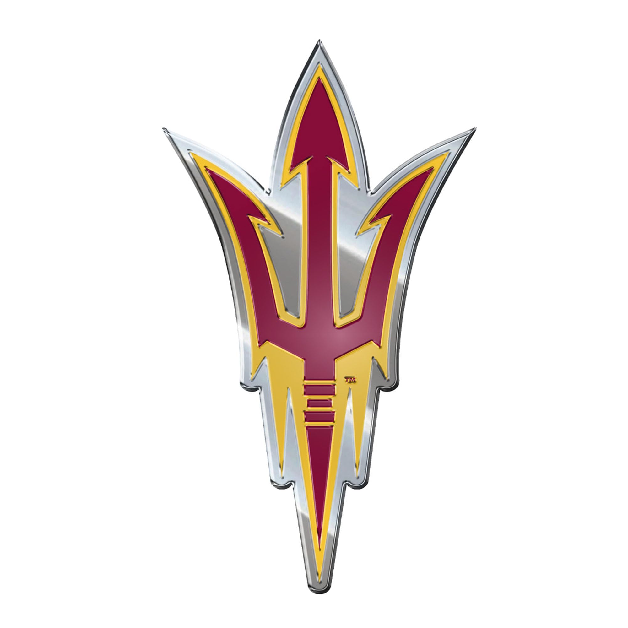 FANMATS 60510 Arizona State Sun Devils Heavy Duty Aluminum Embossed Color Emblem, Auto Emblem Decal
