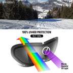 OutdoorMaster Kids Ski Goggles, Snowboard Goggles - Youth Snow Goggles - Green Vally