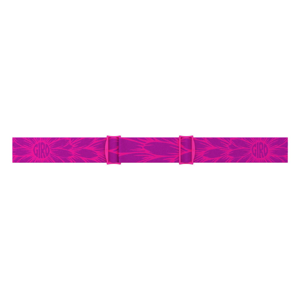 Giro Buster Youth Ski Goggles - Snowboard Goggles For Kids, Boys, And Girls - Purple Bloom Strap With Amber Rose Lens
