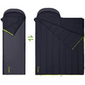 Atepa Multipurpose Down Sleeping Bag, Lightweight Travel Camping Blanket, Packable Compact Sleeping Bag/Blanket With Compression