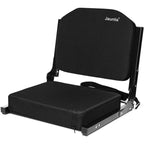 Jauntis Stadium Seats For Bleachers, Bleacher Seats With Ultra Padded Comfy Foam Backs And Cushion, Wide Portable Stadium Chairs