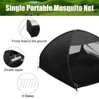 L Runnzer Single Camping Tent, Pop-Up Net With Upgraded Mesh For Sleeping Outdoor Camping Traveling
