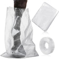 Huhumy 20 Pcs Disposable Soak Boot Hoof with 1 Roll of Adhesive Tape Horses Soaking Boot Bag Equine Soaker Sack for Thrush Bacte