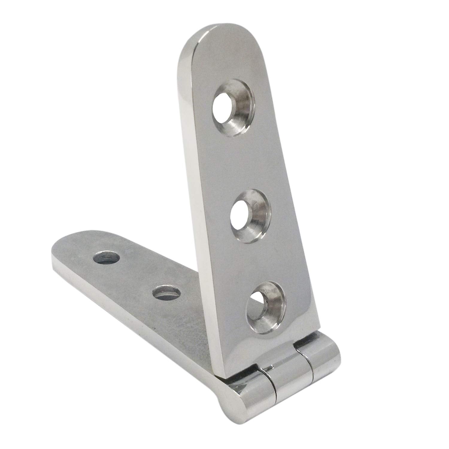 Nrc&Xrc Pair Of 316 Stainless Steel Marine Grade 6'' X 1'' Cast Strap Hinge For Boat