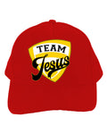 Sandbox Cotton Red Cap, Team Jesus, Christian Faith Caps With Adjustable Closure.