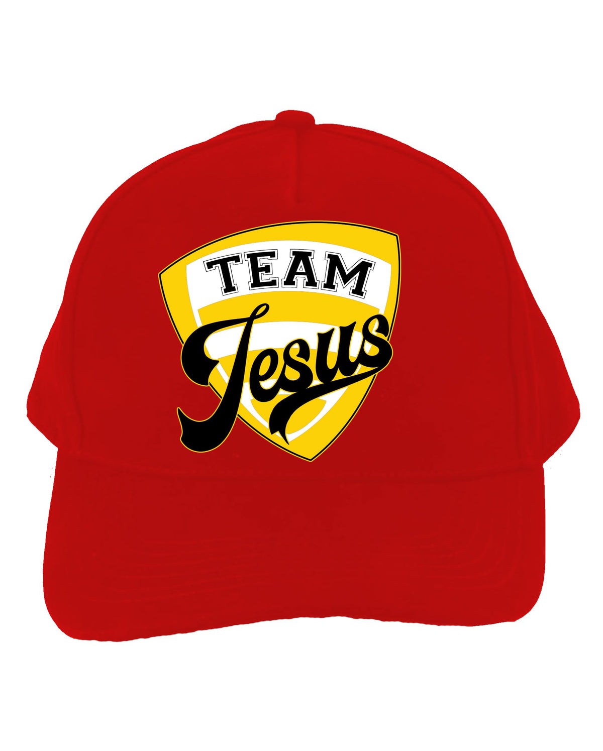 Sandbox Cotton Red Cap, Team Jesus, Christian Faith Caps With Adjustable Closure.