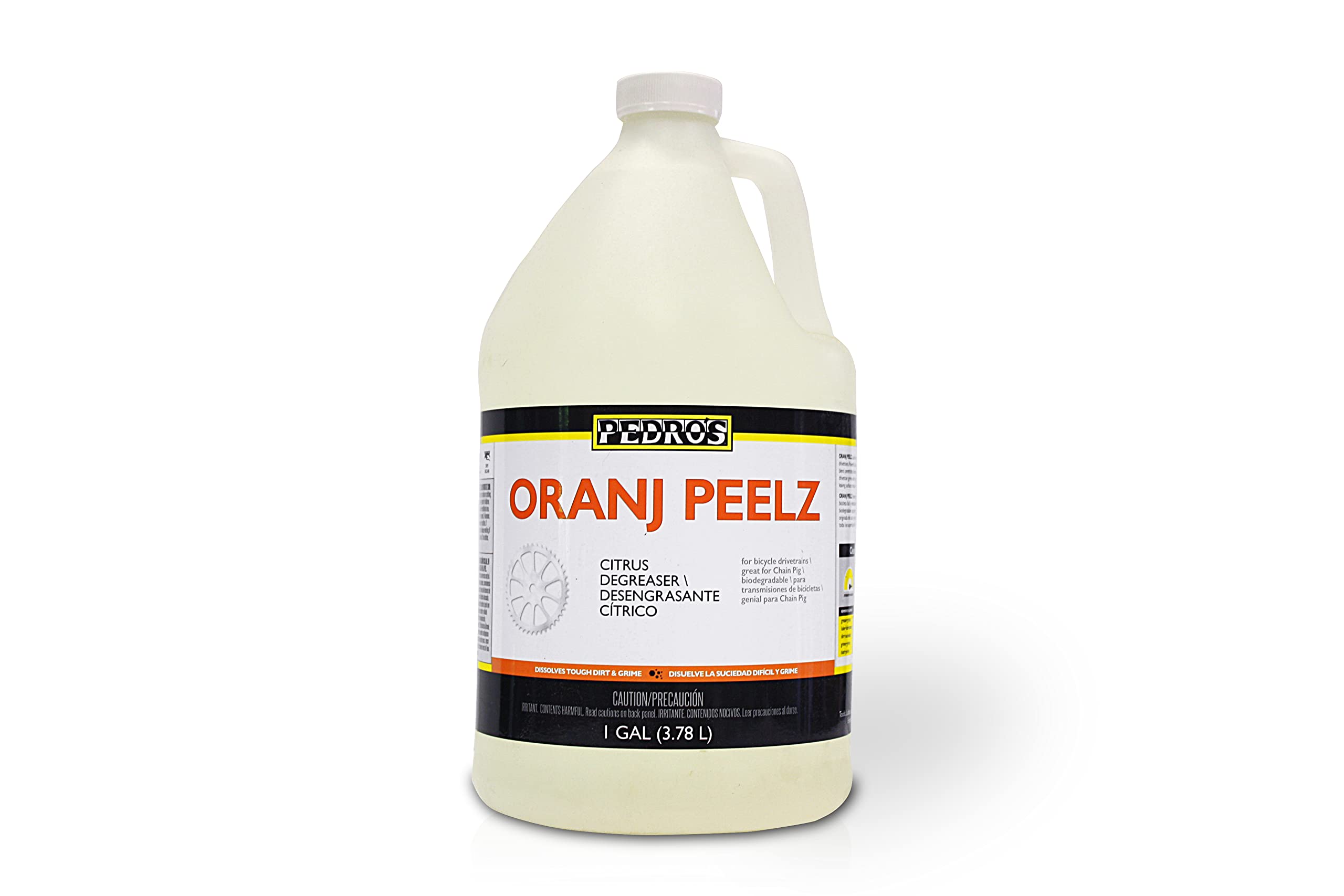 Pedros Oranj Peelz Citrus Bicycle Degreaser (1-Gallon Refill)