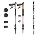 Montem Ultra Strong Trekking, Walking, And Hiking Poles - One Pair (2 Poles) - Collapsible, Lightweight, Quick Locking, And Ultr