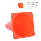 Alyoen 9 Inch Orange Traffic Cones, Plastic Sports Cones, Soccer Training Cones For Outdoor Activity & Festive Events (Sets Of 1