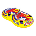 Sportsstuff Double Amerisport Snow Tube Yellow, Dimensions Inflated (71In X 43In) (78In X 49In)