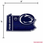Rico Industries Ncaa Penn State Nittany Lions State Shape Shape Cut Pennant - Home And Living Room D  Cor - Soft Felt Ez To Hang