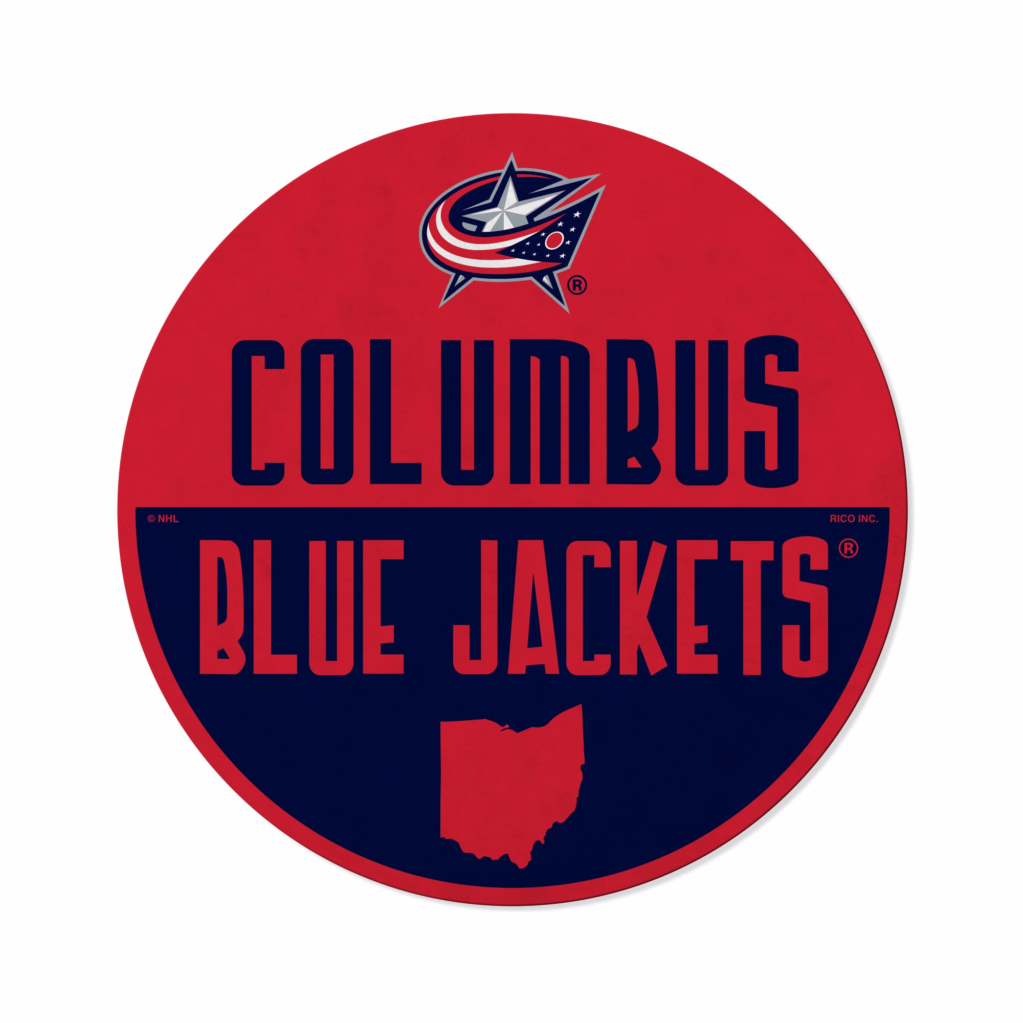 Rico Industries Nhl Columbus Blue Jackets Classic Shape Cut Pennant - Home And Living Room D  Cor - Soft Felt Ez To Hang