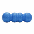 CLOVRIX Wavy Massage Cylinder Deep Tissue Expanded Polypropylene Stretching Column Lightweight, Blue, Hardness 55 | Rollers Fitn