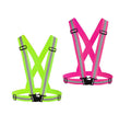 Chiwo Reflective Vest Running Gear 2Pack, High Visibility Adjustable Safety Vest For Night Cycling,Hiking, Jogging,Dog Walking, 