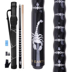 Ab Earth Ergonomic Design 13Mm Tip 58'' Maple Pool Cue Stick Kit With Hard Case (Black, 19Oz)