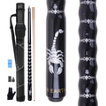 Ab Earth Ergonomic Design 13Mm Tip 58'' Maple Pool Cue Stick Kit With Hard Case (Black, 19Oz)