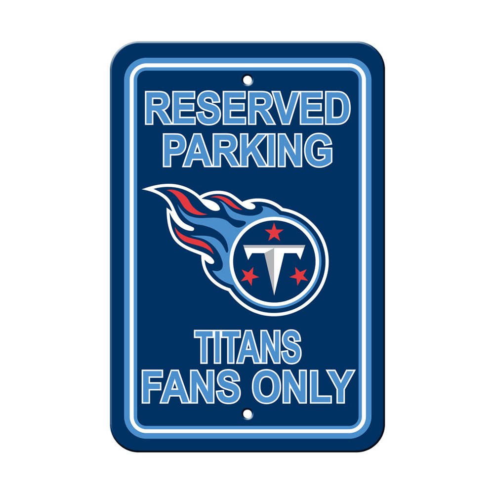 Fremont Die NFL Tennessee Titans Team Sign, 12 x 18, Reserved Parking Sign